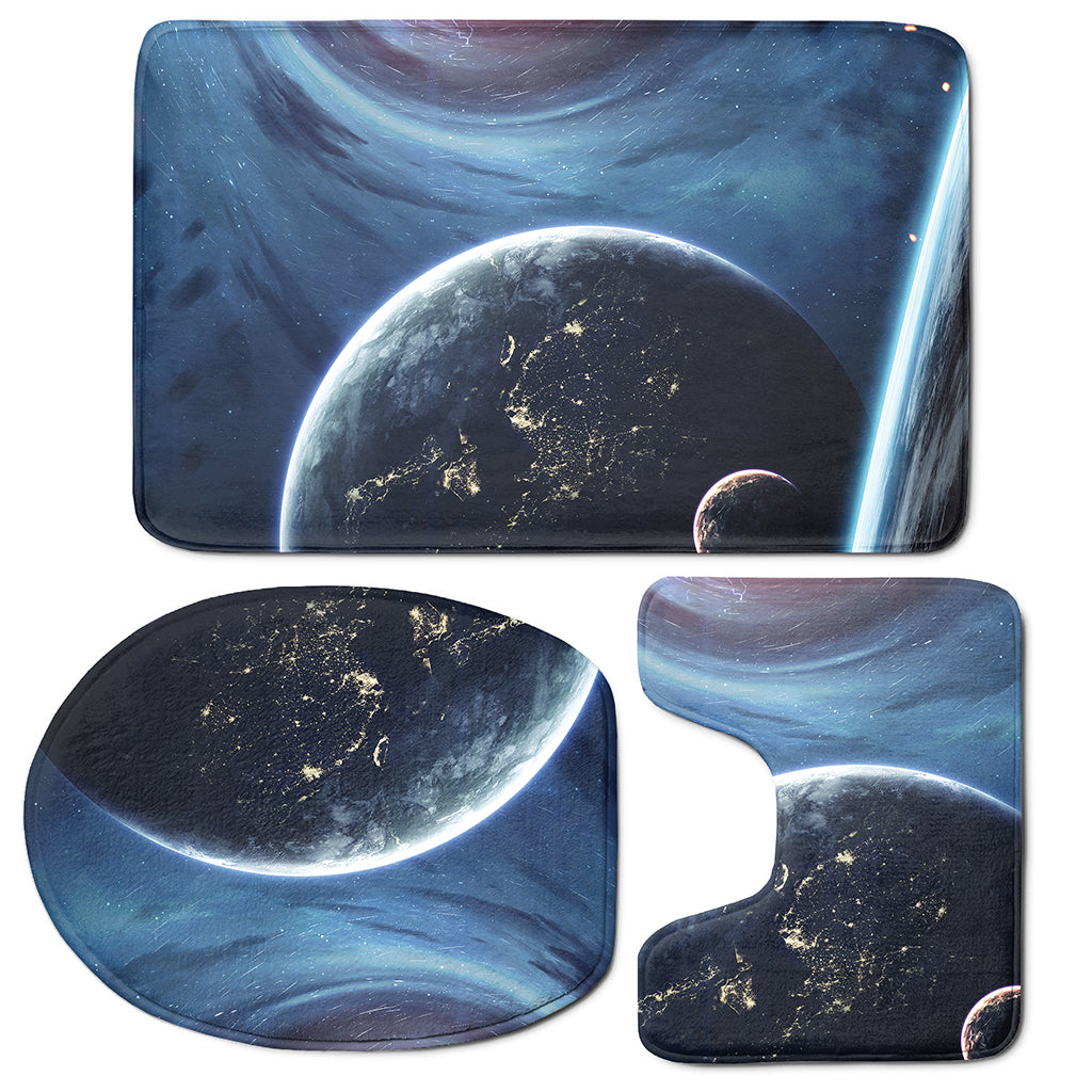 Endless Space Print 3 Piece Bath Mat Set