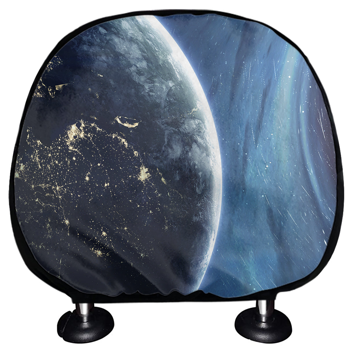 Endless Space Print Car Headrest Covers