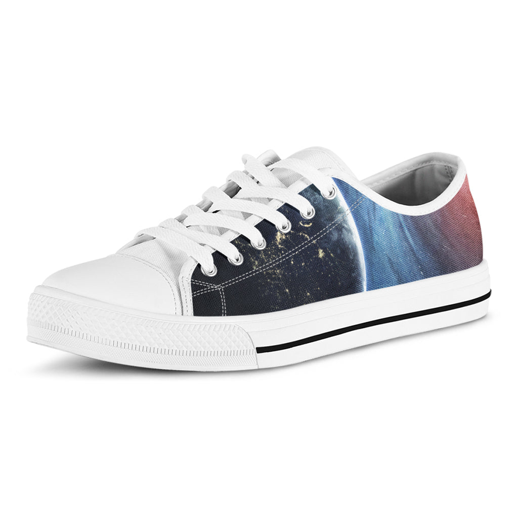 Endless Space Print White Low Top Shoes
