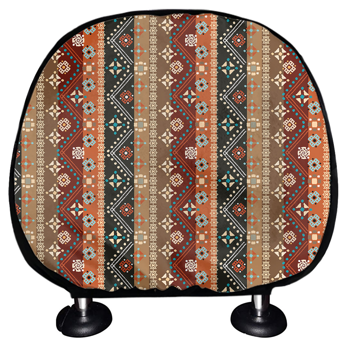 Ethnic Boho Tribal Pattern Print Car Headrest Covers