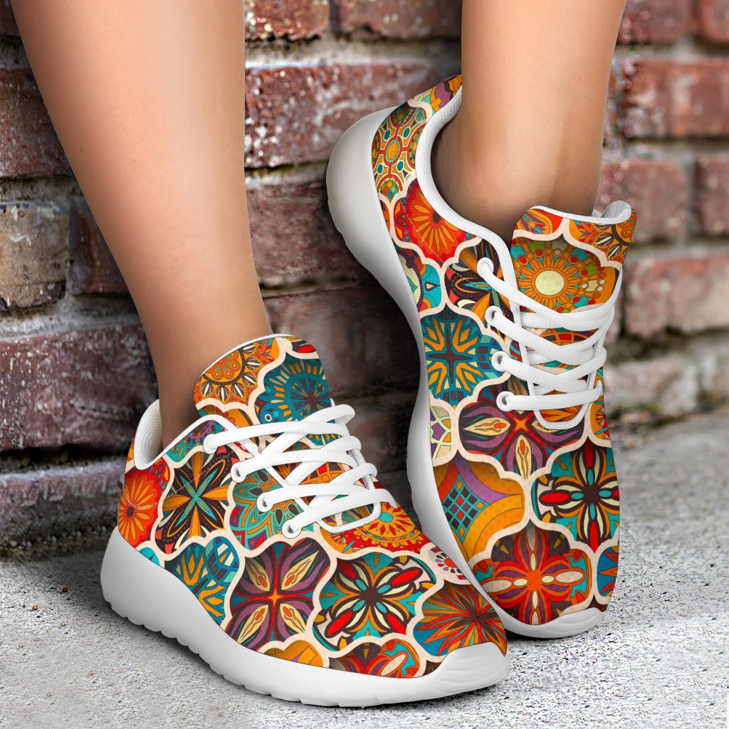 Ethnic Mandala Bohemian Pattern Print Sport Shoes GearFrost
