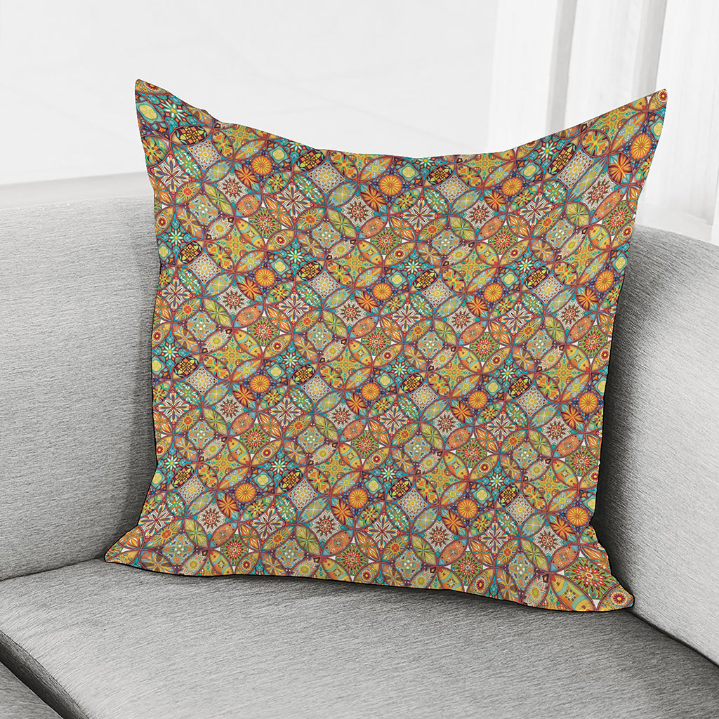 Ethnic Mandala Patchwork Pattern Print Pillow Cover