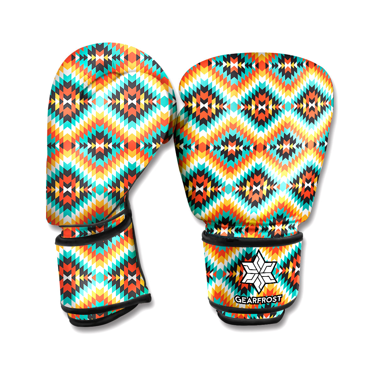 Ethnic Native American Pattern Print Boxing Gloves