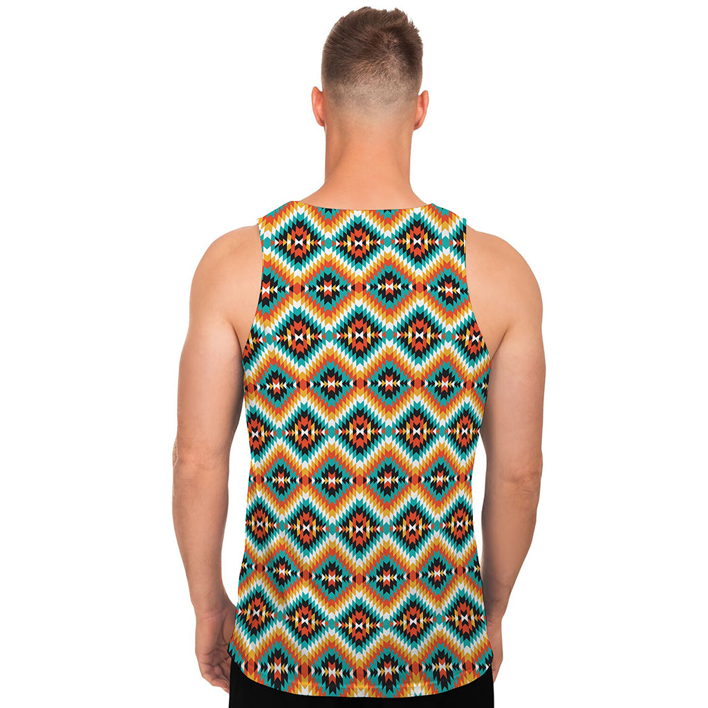 Ethnic Native American Pattern Print Men's Tank Top
