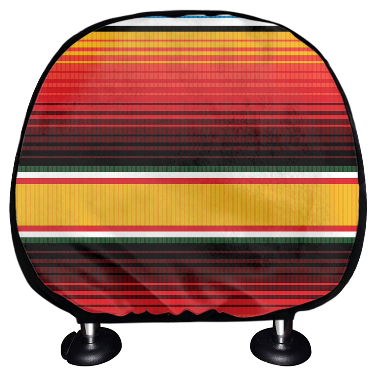 Ethnic Serape Blanket Pattern Print Car Headrest Covers