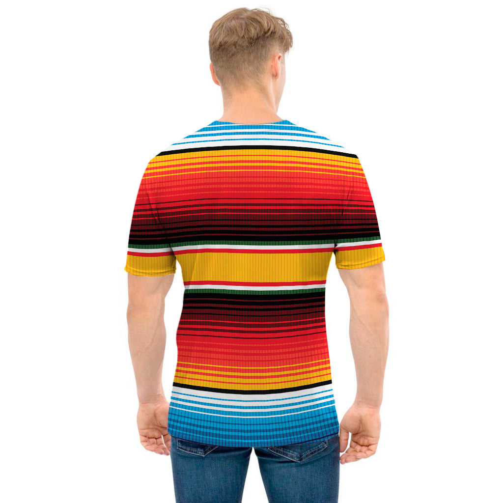 Ethnic Serape Blanket Pattern Print Men's T-Shirt