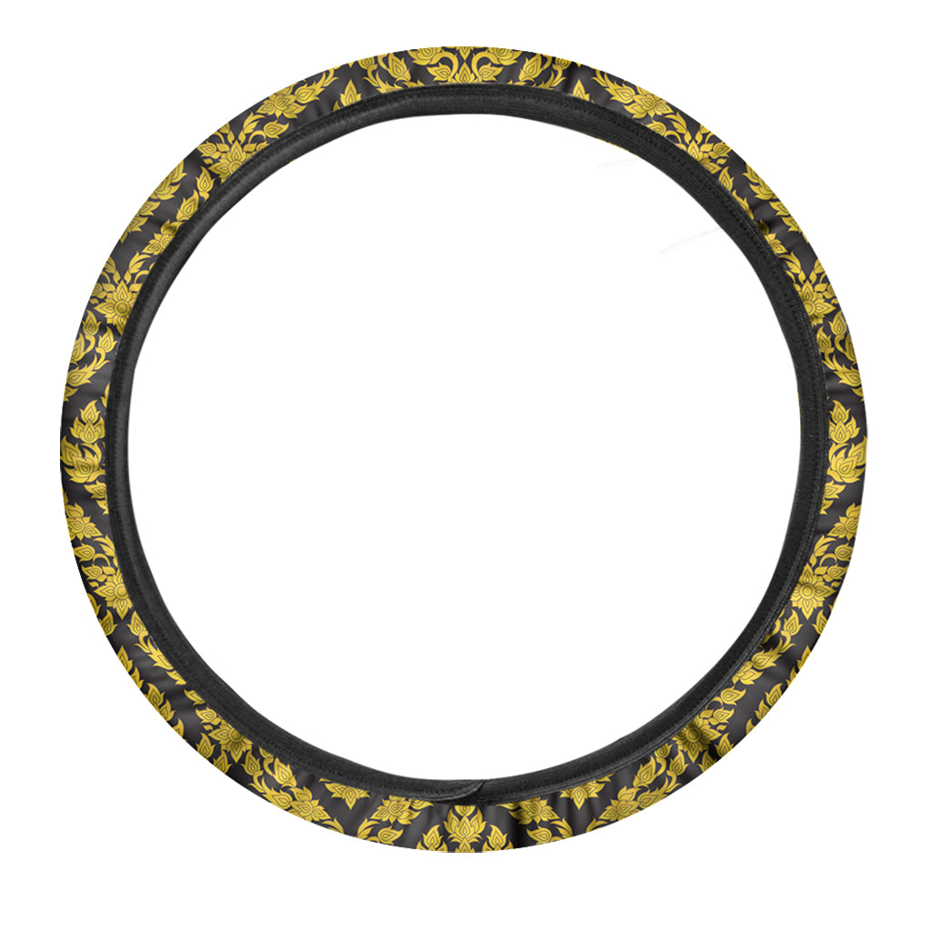 Ethnic Thai Pattern Print Car Steering Wheel Cover