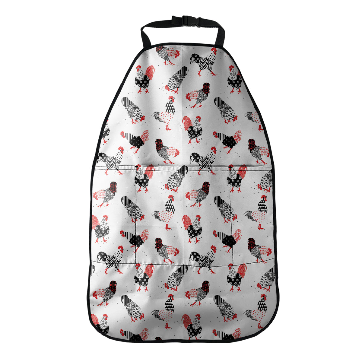 Exotic Chicken Pattern Print Car Seat Organizers