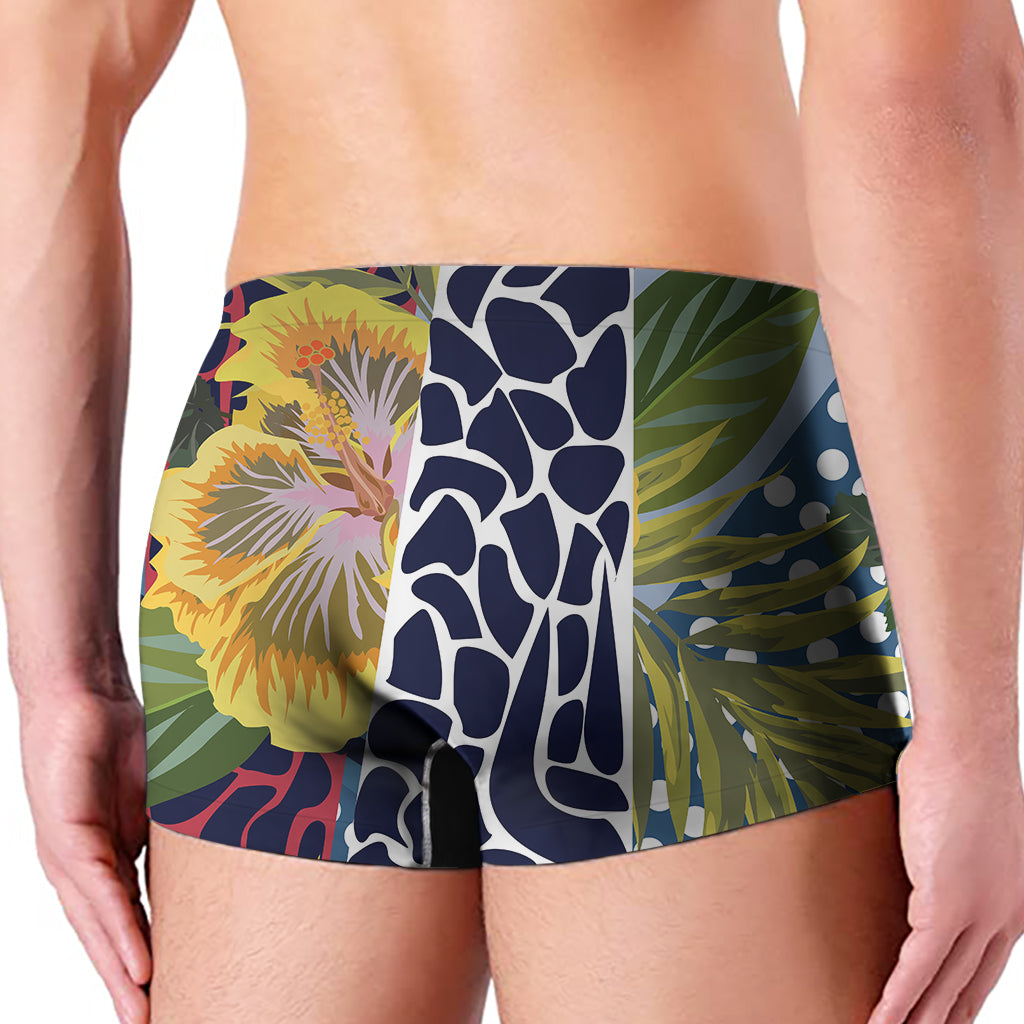 Exotic Patchwork Pattern Print Men's Boxer Briefs