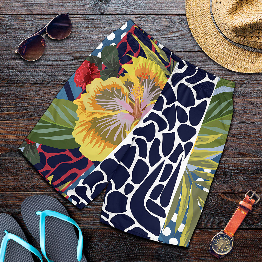 Exotic Patchwork Pattern Print Men's Shorts