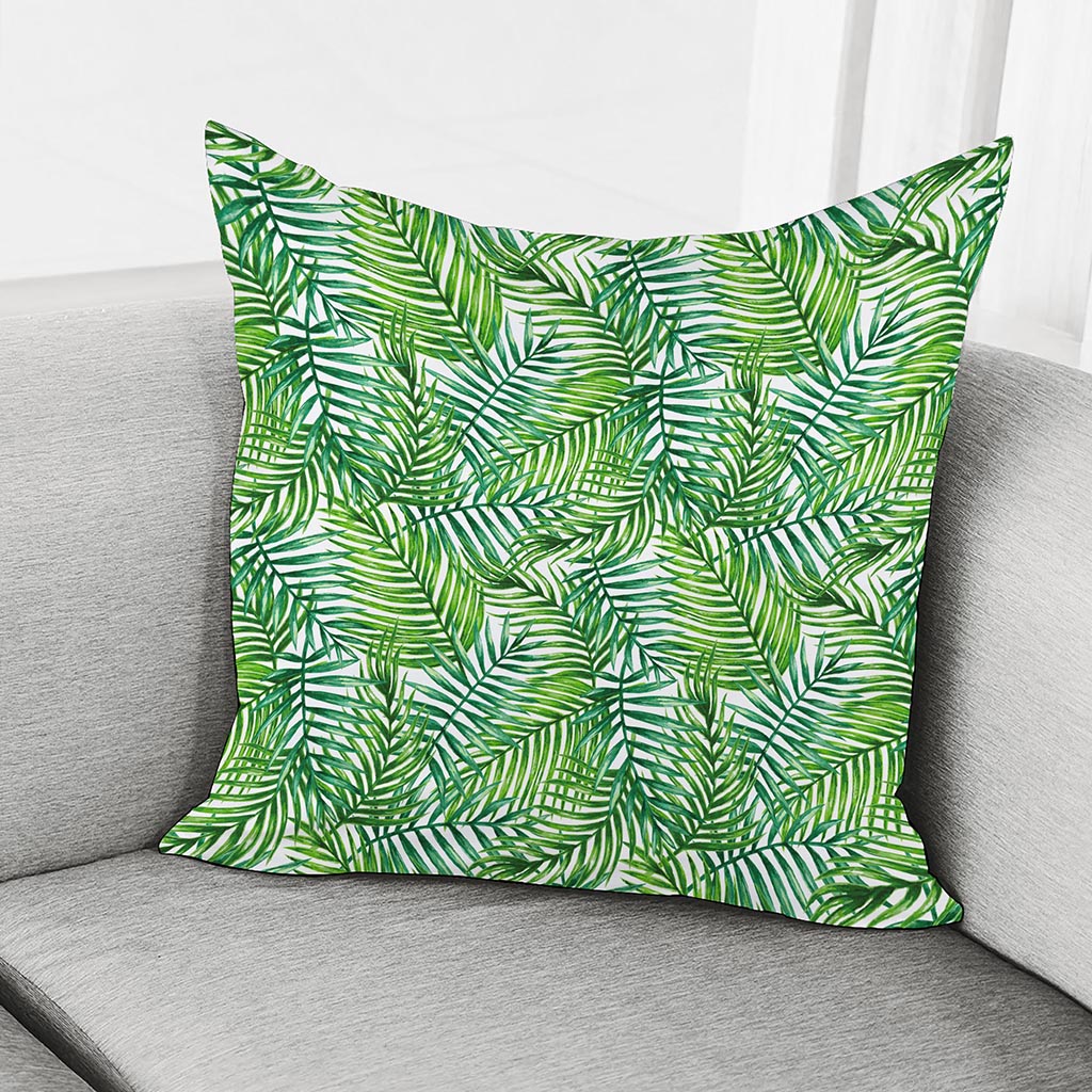 Exotic Tropical Leaf Pattern Print Pillow Cover
