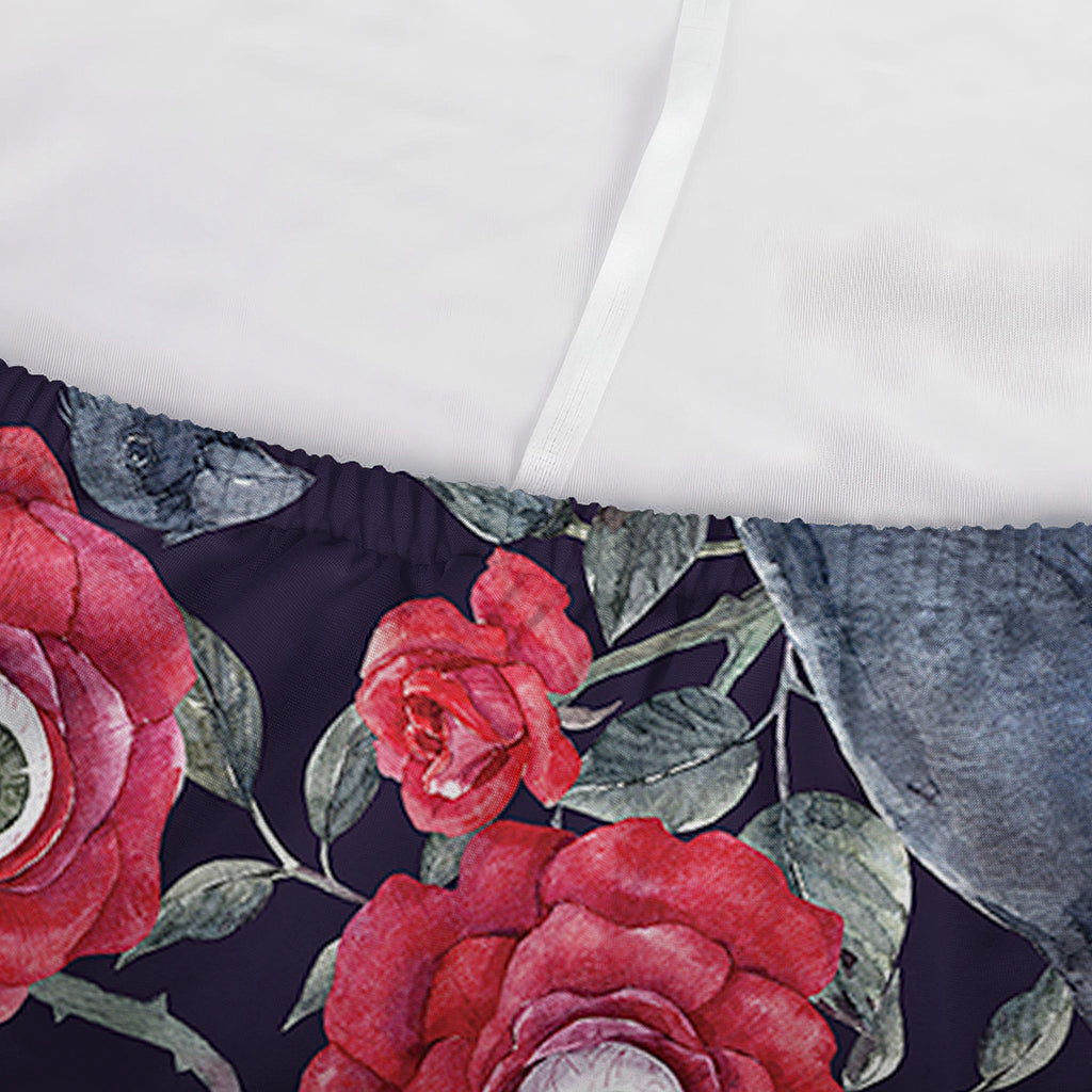 Eyeball Rose Pattern Print Sofa Cover