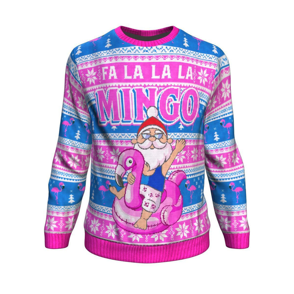 Fa La La La Mingo Ugly Christmas Unisex Crewneck Sweatshirt GearFrost