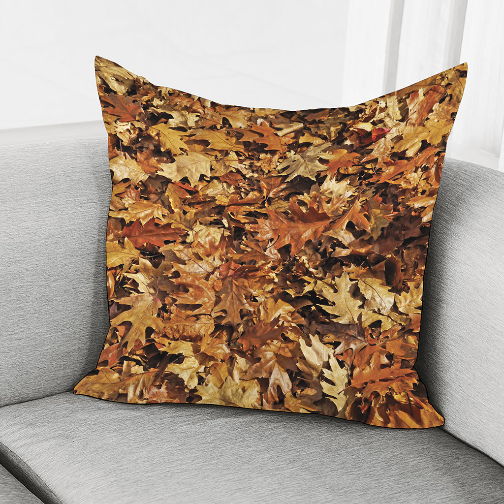 Fall Leaves Hunting Camouflage Print Pillow Cover