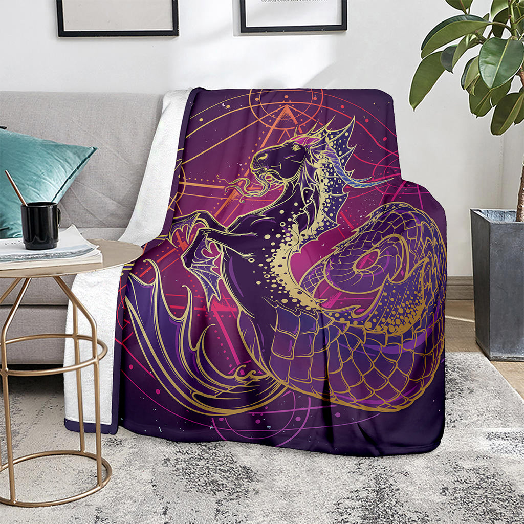 Fantastic Capricorn Sign Print Blanket