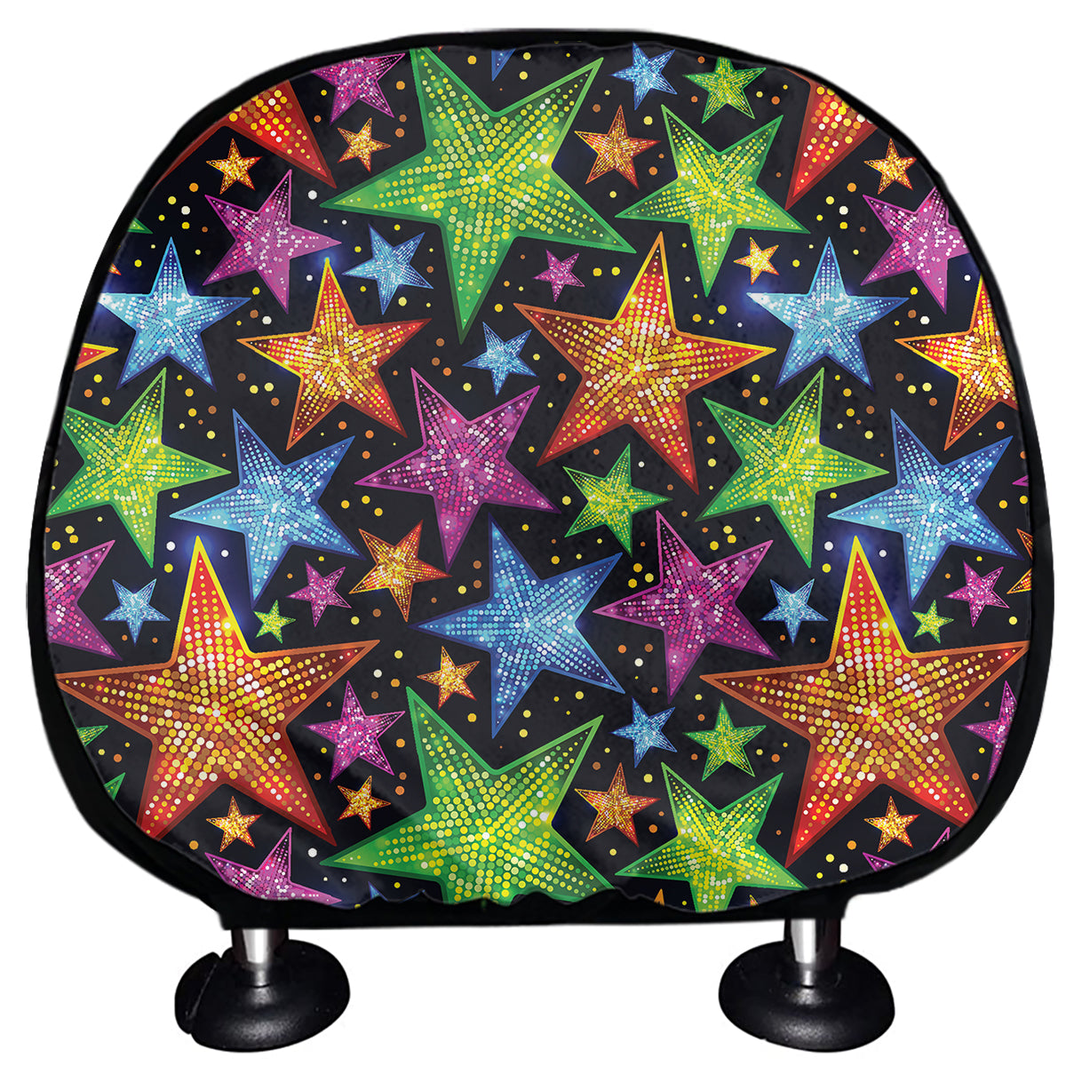 Fantastic Star Pattern Print Car Headrest Covers
