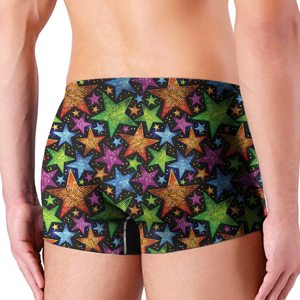 Fantastic Star Pattern Print Men's Boxer Briefs