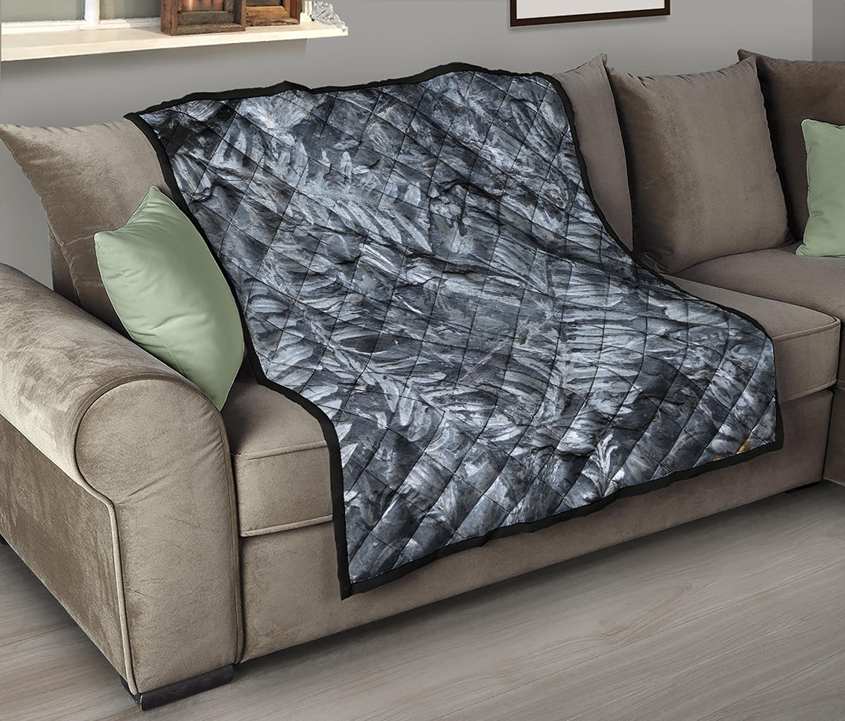 Fern Fossil Print Quilt