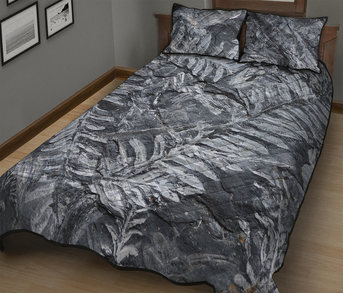 Fern Fossil Print Quilt Bed Set