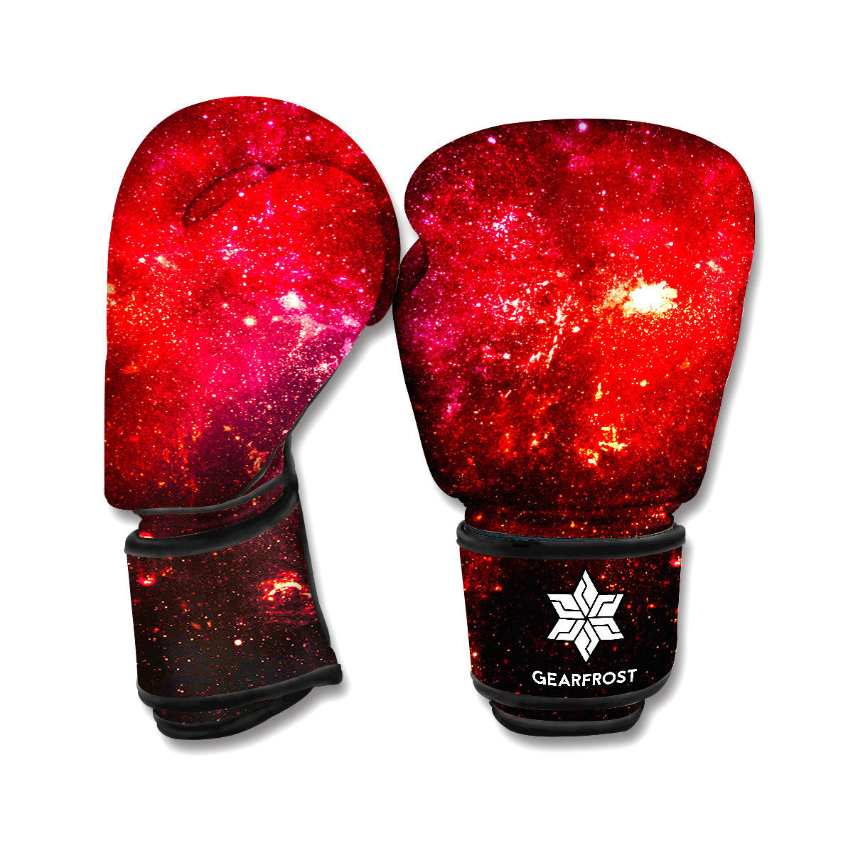 Fiery Nebula Universe Galaxy Space Print Boxing Gloves
