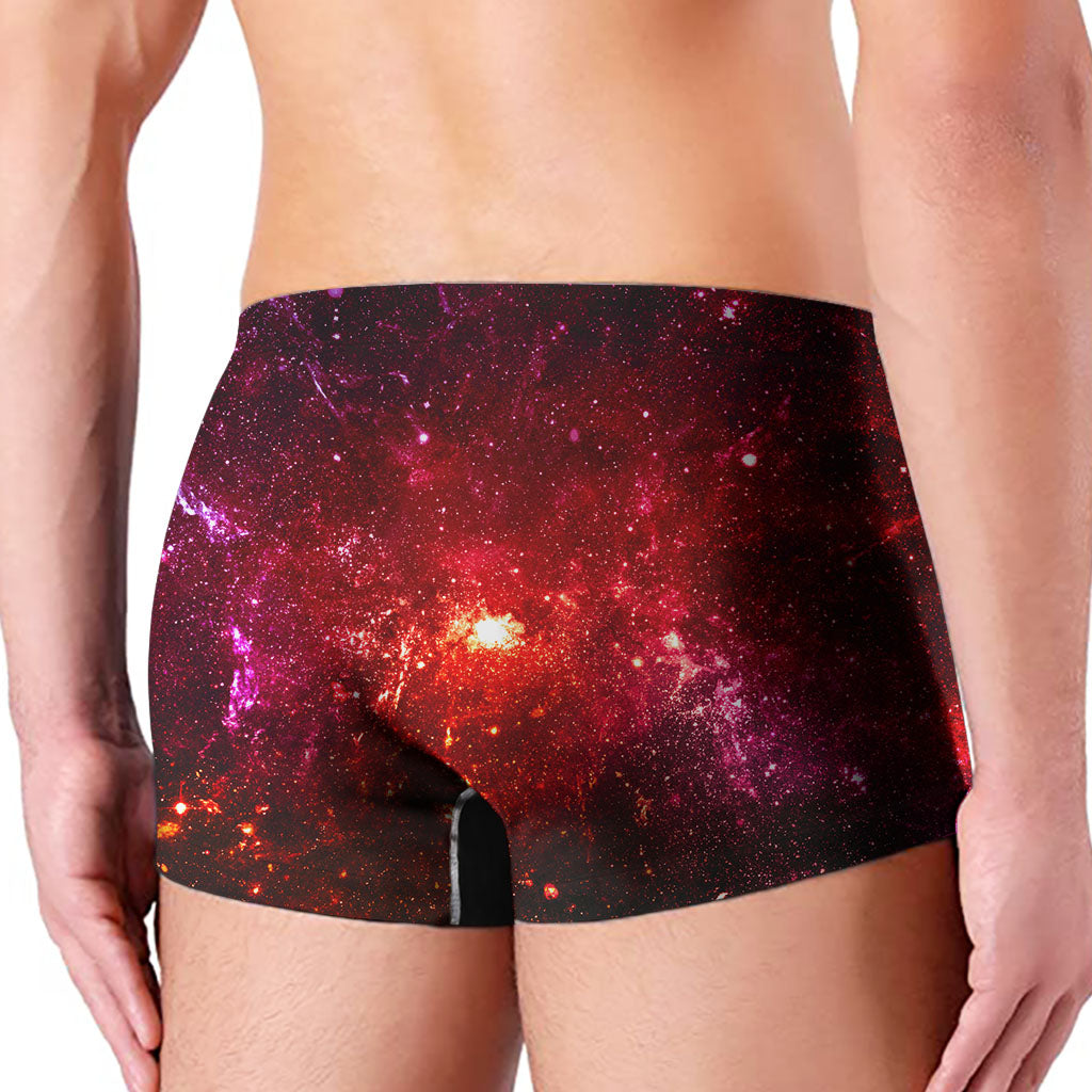 Fiery Nebula Universe Galaxy Space Print Men's Boxer Briefs