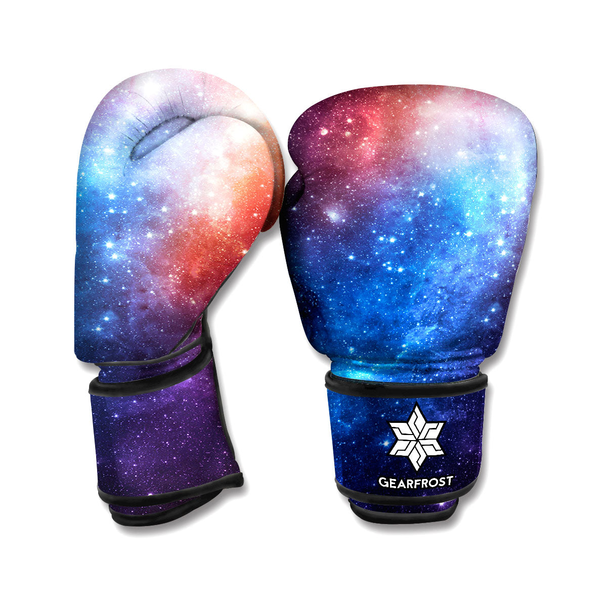 Fiery Universe Nebula Galaxy Space Print Boxing Gloves