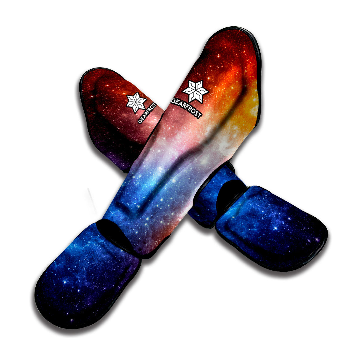 Fiery Universe Nebula Galaxy Space Print Muay Thai Shin Guard