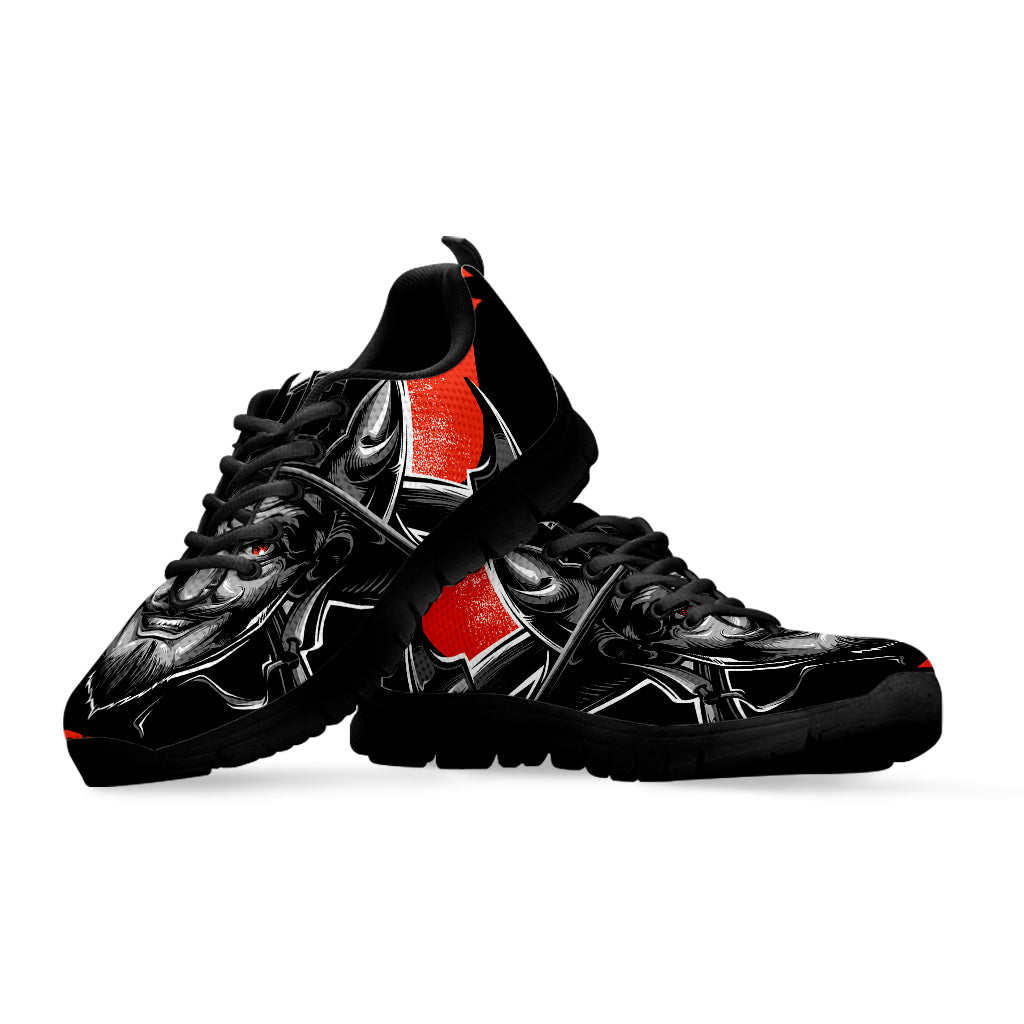 Firefighter Devil Print Black Sneakers