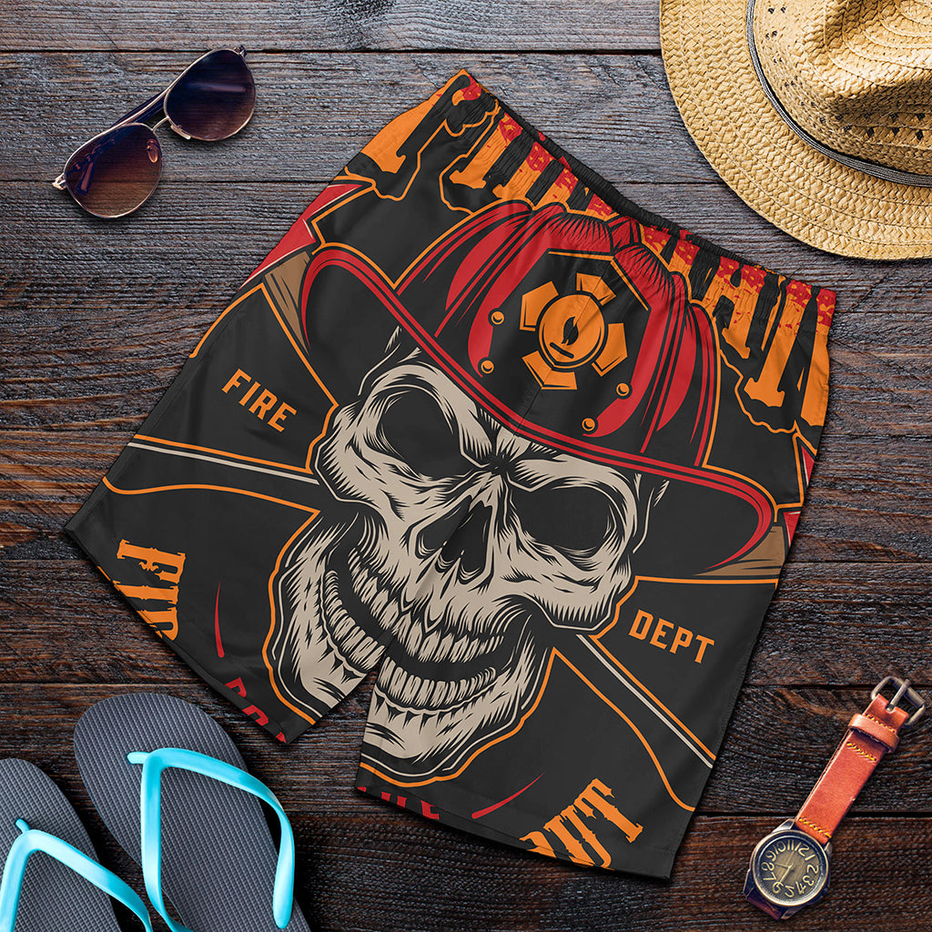 Firefighter First In Last Out Print Men's Shorts