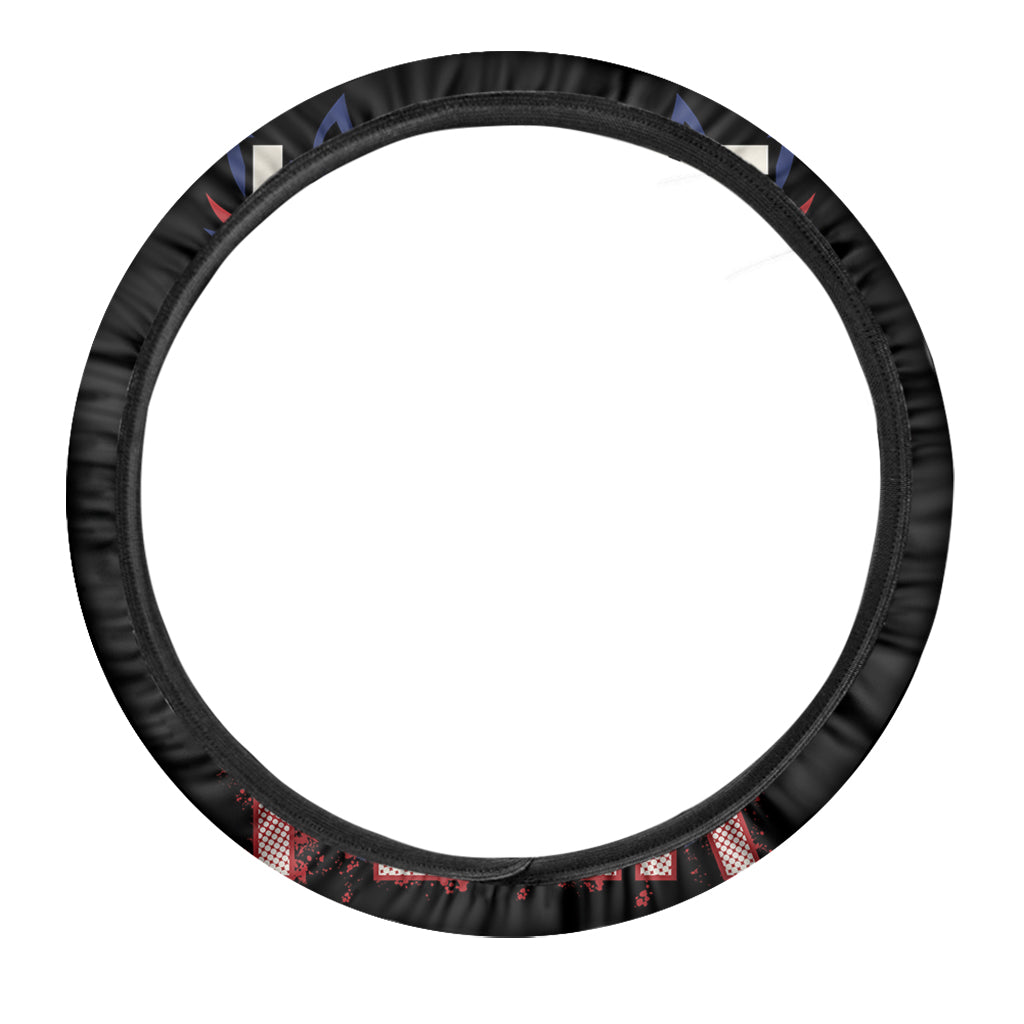 Firefighter I Fight What You Fear Print Car Steering Wheel Cover