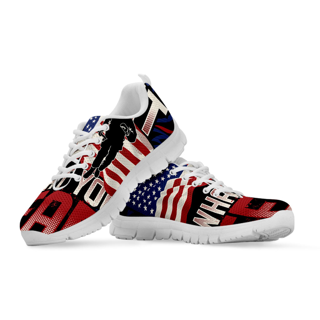 Firefighter I Fight What You Fear Print White Sneakers