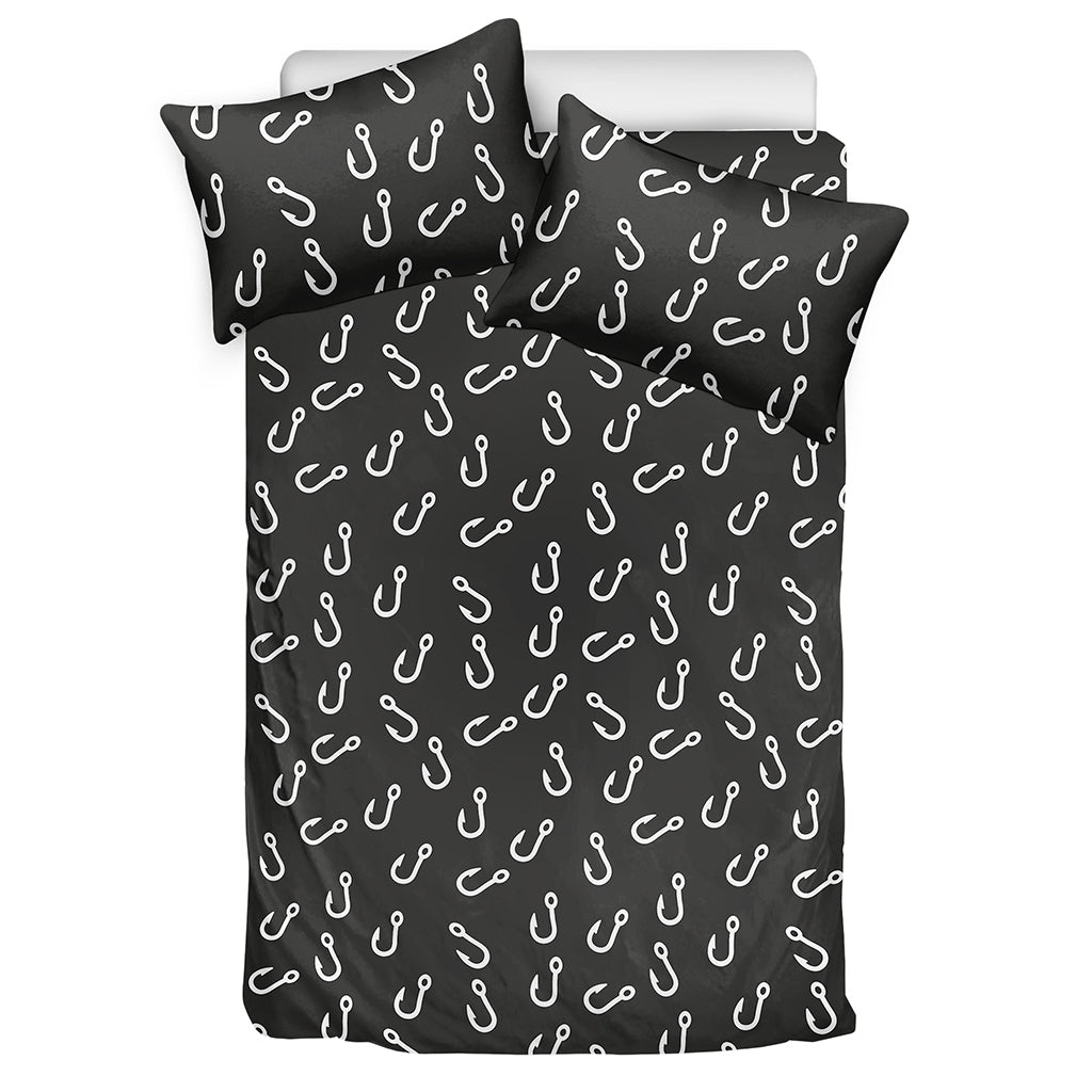Fishing Hooks Pattern Print Duvet Cover Bedding Set