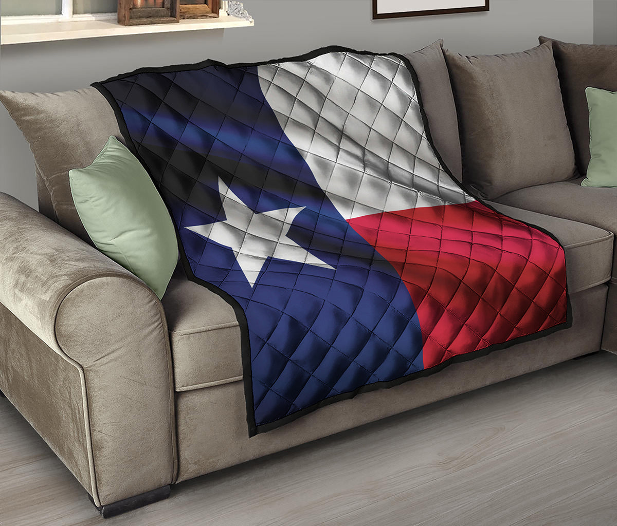 Flag Of Texas Print Quilt
