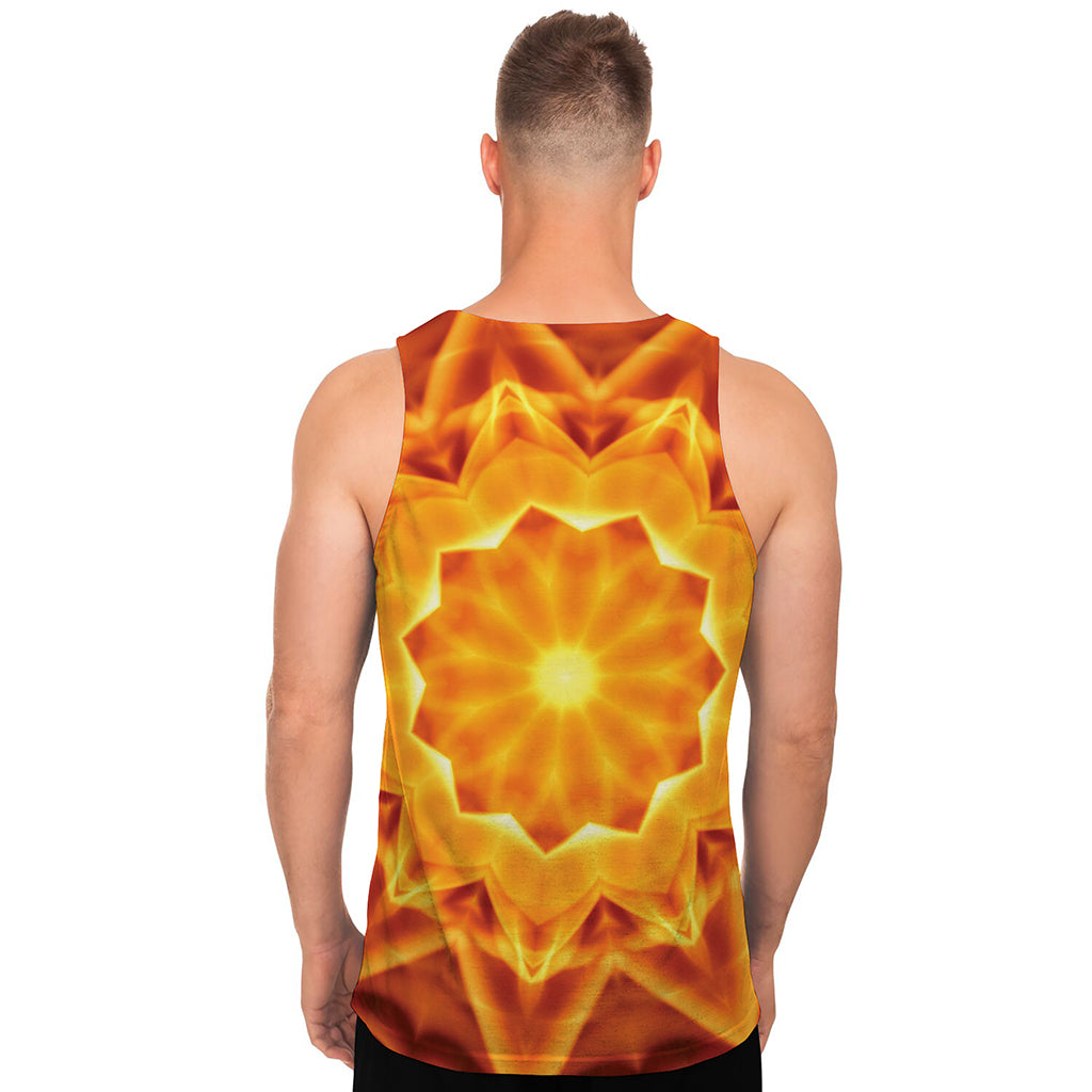 Flame Kaleidoscope Print Men's Tank Top