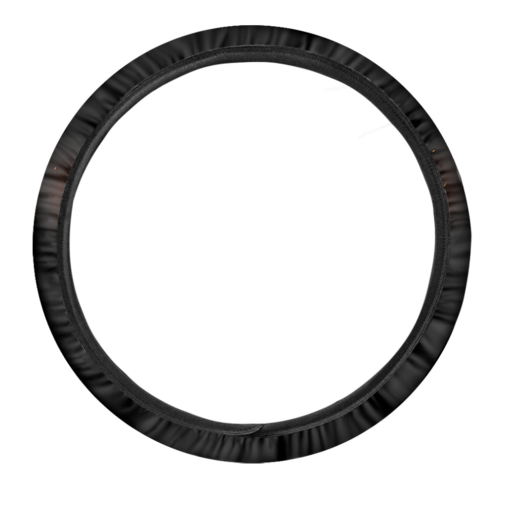 Flame Wings Print Car Steering Wheel Cover