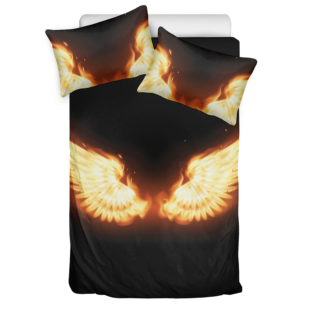 Flame Wings Print Duvet Cover Bedding Set