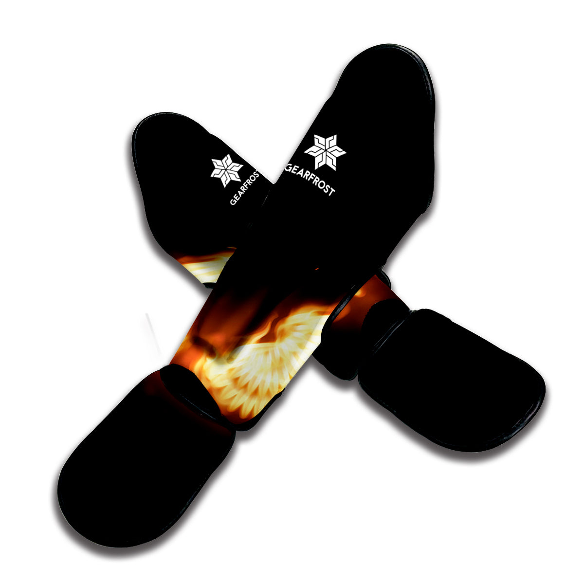 Flame Wings Print Muay Thai Shin Guard