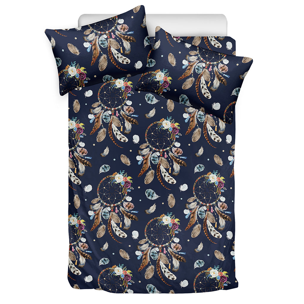 Floral Dream Catcher Pattern Print Duvet Cover Bedding Set