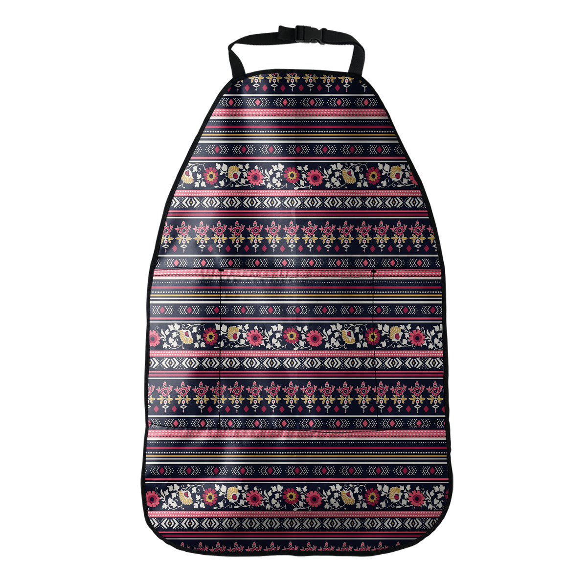 Floral Ethnic Pattern Print Car Seat Organizers