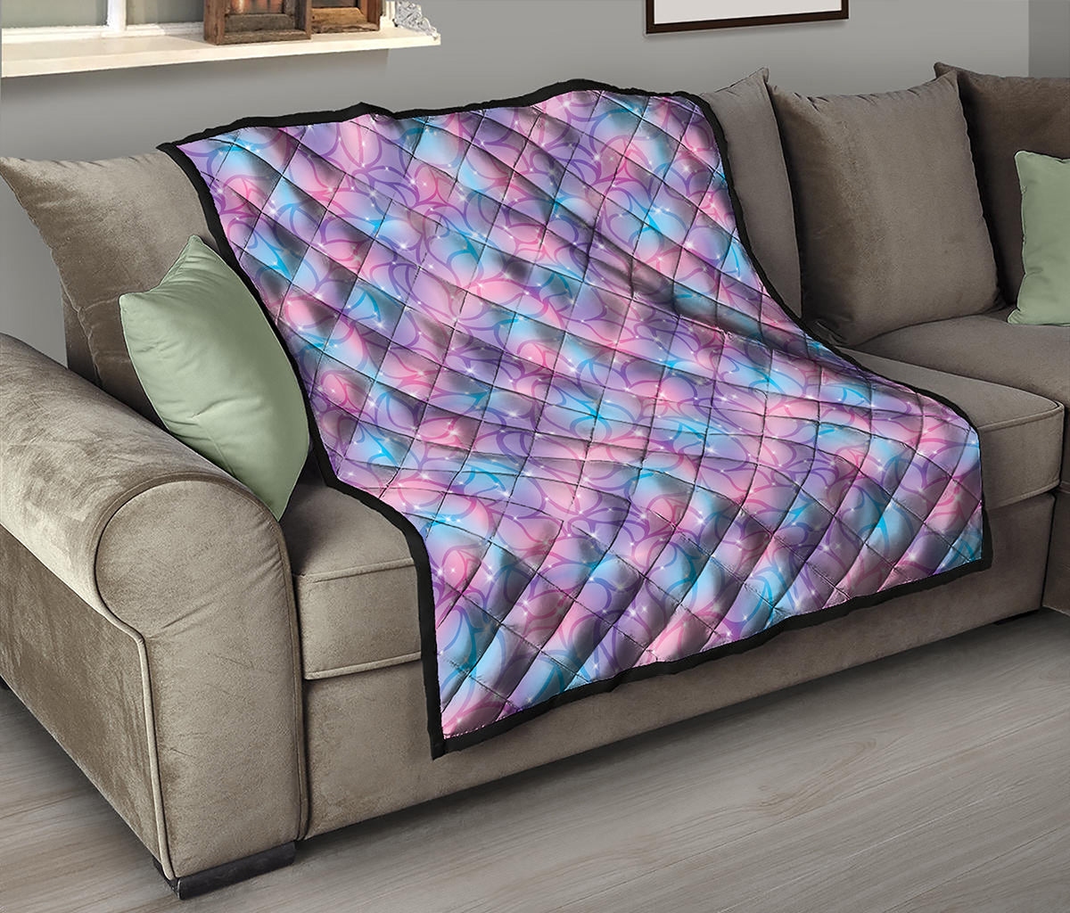 Floral Sparkle Print Quilt