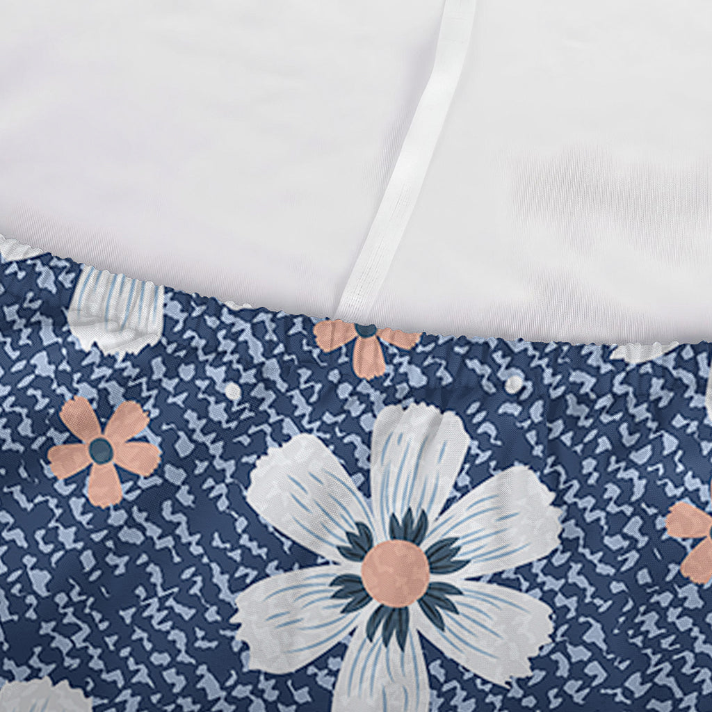 Flower Denim Jeans Pattern Print Sofa Cover