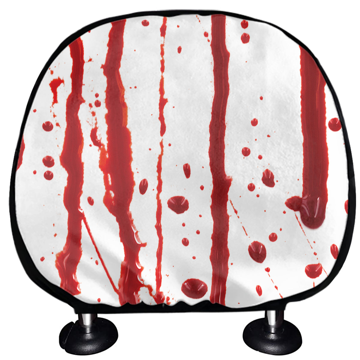Flowing Red Blood Print Car Headrest Covers