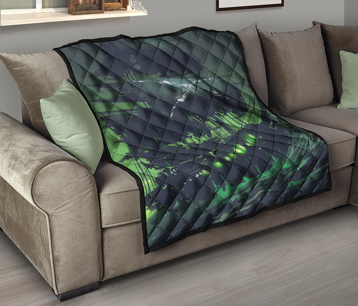 Flying Dutchman Ghost Pirate Ship Print Quilt