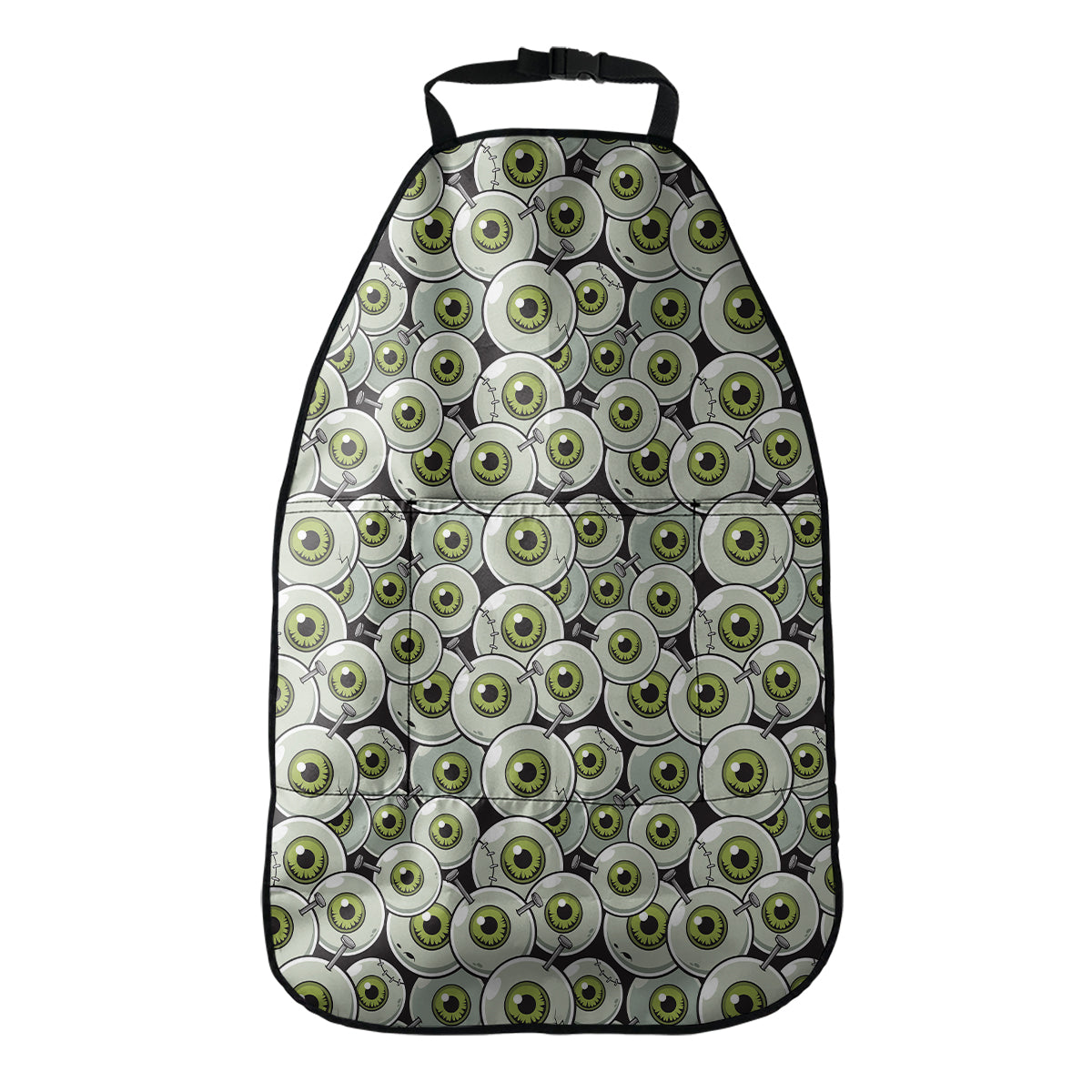 Frankenstein Eyeball Pattern Print Car Seat Organizers