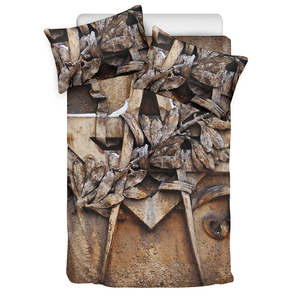 Freemasonry Emblem Print Duvet Cover Bedding Set
