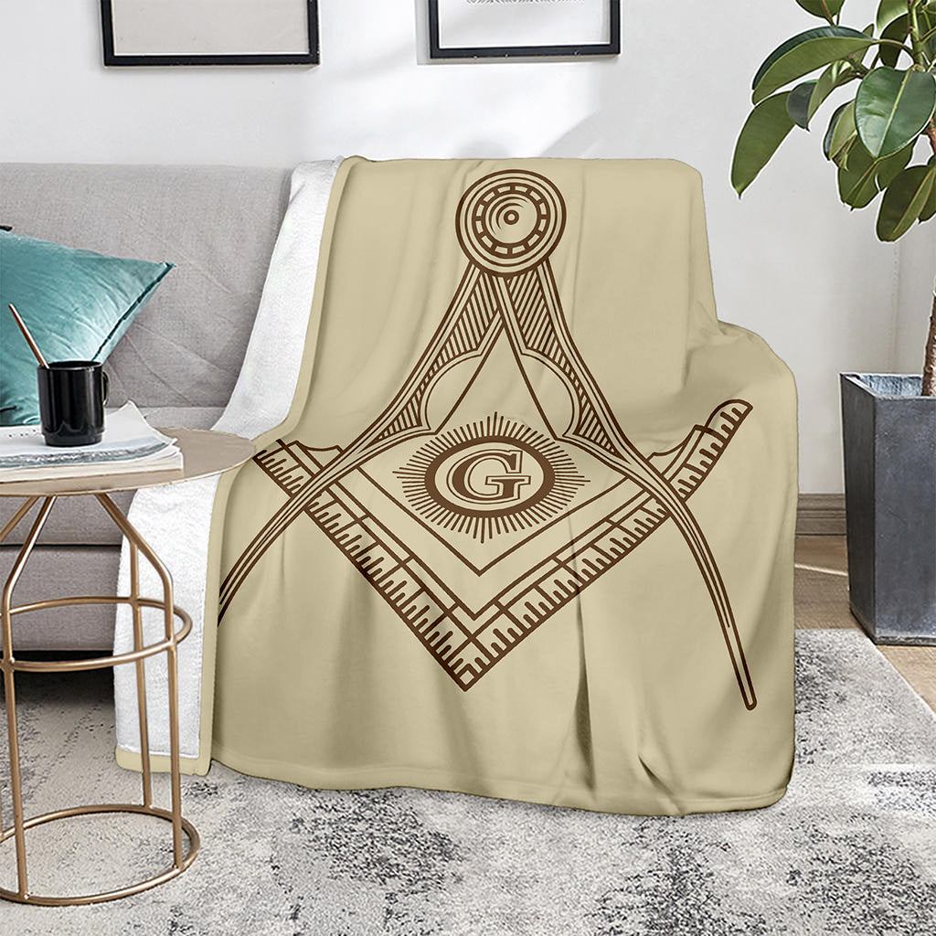 Freemasonry Symbol Print Blanket
