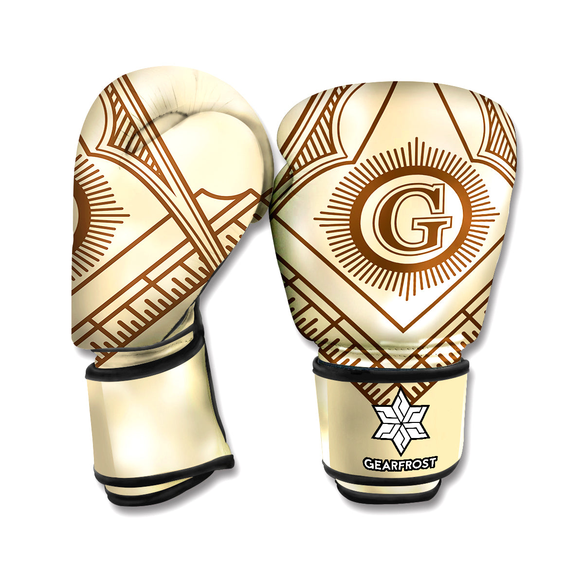 Freemasonry Symbol Print Boxing Gloves