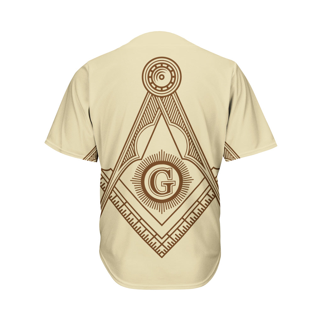 Freemasonry Symbol Print Men's Baseball Jersey