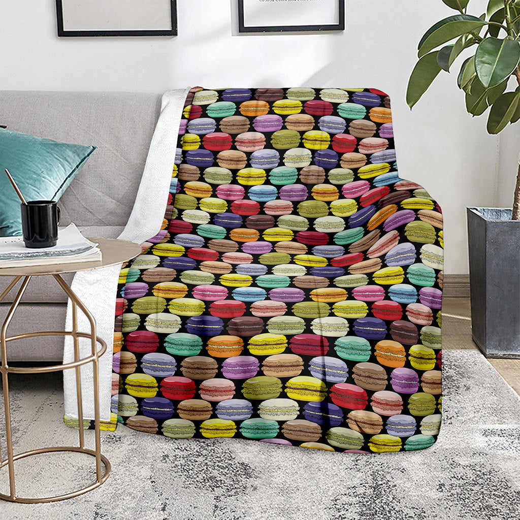 French Macarons Pattern Print Blanket