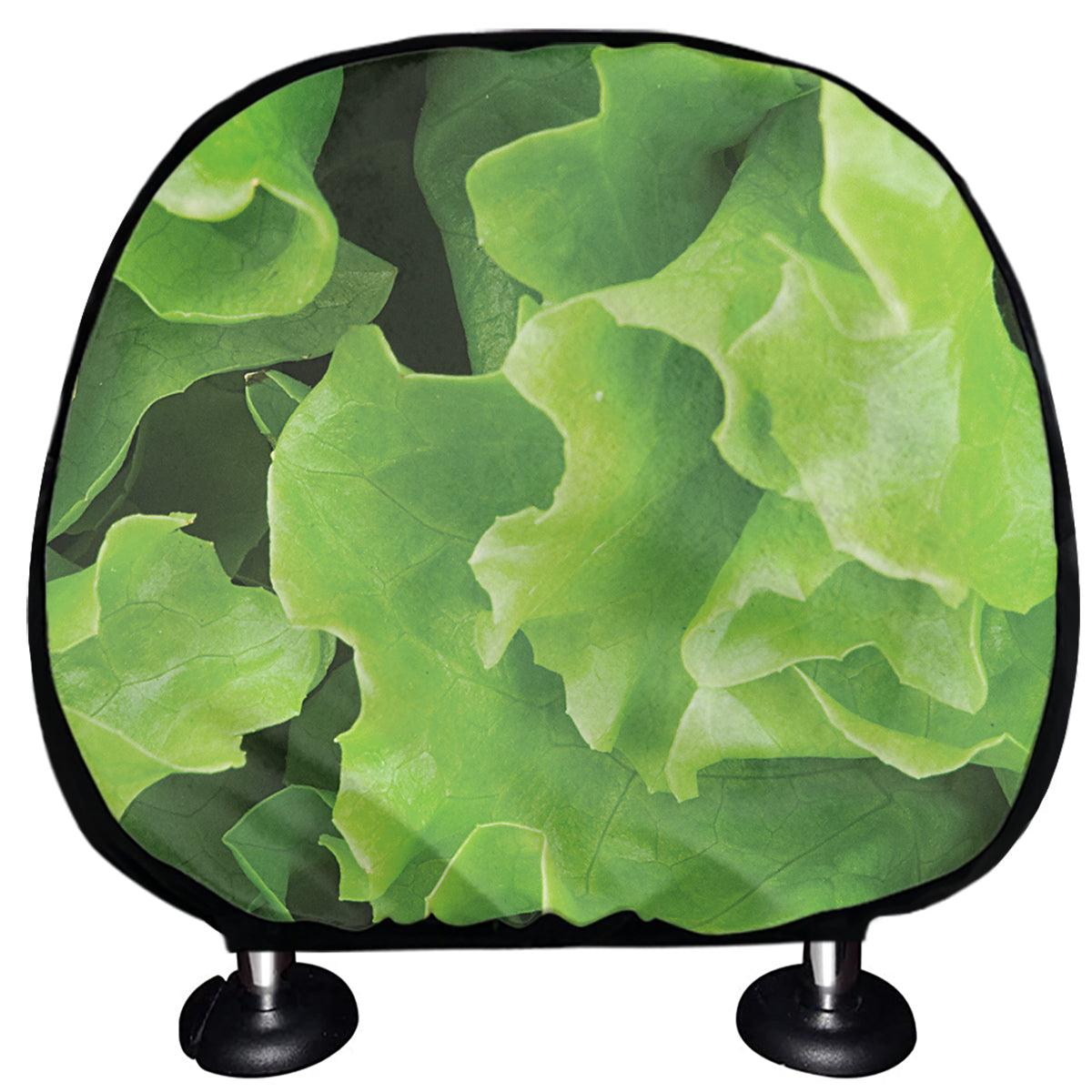 Fresh Lettuce Leaves Print Car Headrest Covers